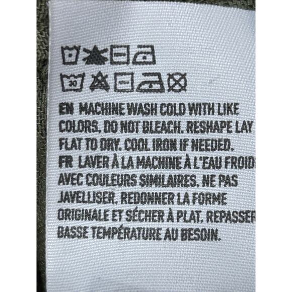 American Eagle Blouse Womens Small Peplum‎ Long Sleeve Textured Keyhole Back Top - Picture 7 of 9